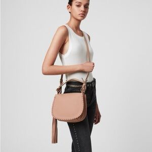 AllSaints Mori Lea Leather Crossbody Bag